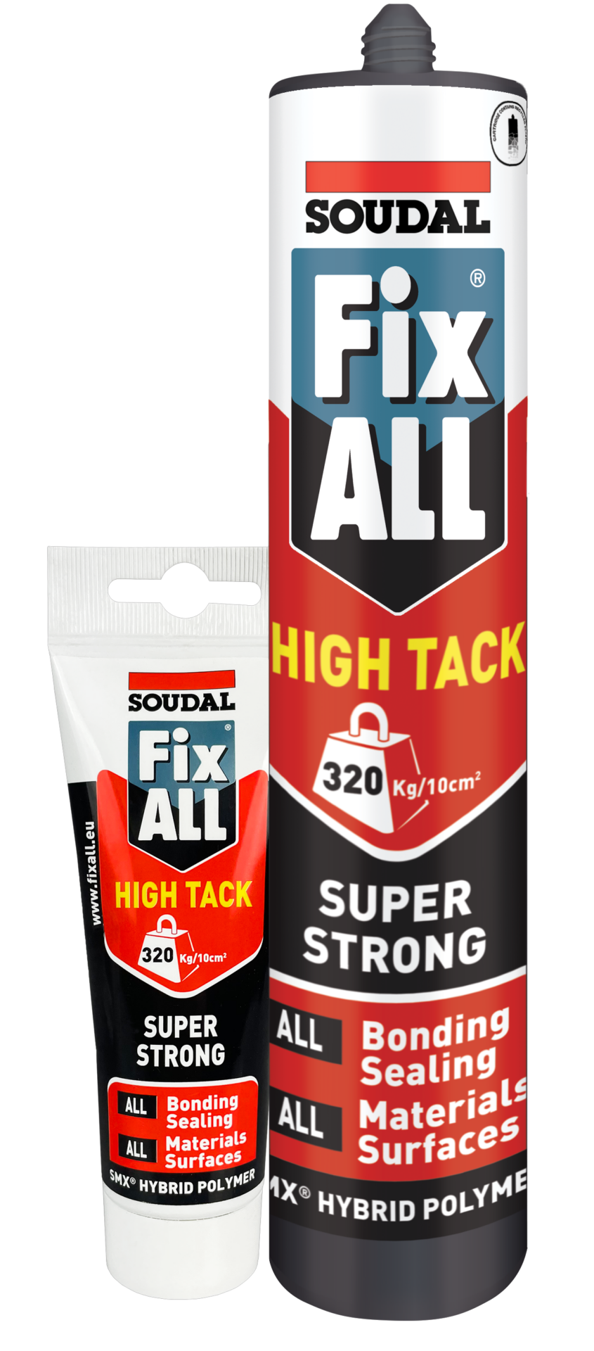 SOUDAL GORILLA FIXALL HIGH TACK ADHESIVE 125ML & 290ML BLACK,WHITE,GREY - PRICED PER UNIT - MINIMUM ORDER QUANTITY 12 UNITS