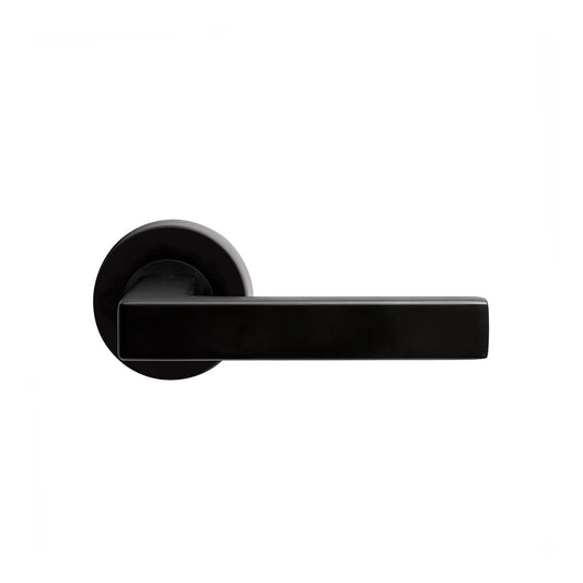 MILES NELSON DOOR HANDLES MILANO RANGE VERONA PASSAGE SET INCLUDES LATCH 55MM ROUND ROSE-SATIN NICKEL,MATT BLACK,SATIN GRAPHITE