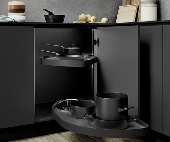 Tanova Vauth Sagel VS Cornerstone MAXX - Unero Style - 800mm,900mm & 1000mm Cabinet - 400mm & 450mm Door - 2 Shelf - White and Lava Grey- Left Hand and Right Hand