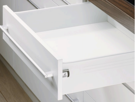 Hettich Germany MultiTech Drawer Set, System, Height 118mm- White With 2 Front Connectors / Nominal Length 250mm ,350mm ,400mm ,450mm ,500mm & 550mm