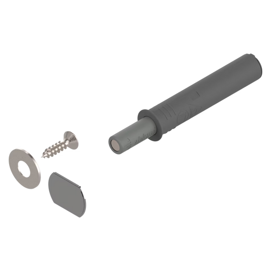BLUM SHORT TIP-ON FOR UNSPRUNG DOORS STANDARD VERSION (ALSO AVAILABLE IN LONG VERSION), (COLORS SILK WHITE,PLATINUM GREY,TERRA BLACK.) 956.1004