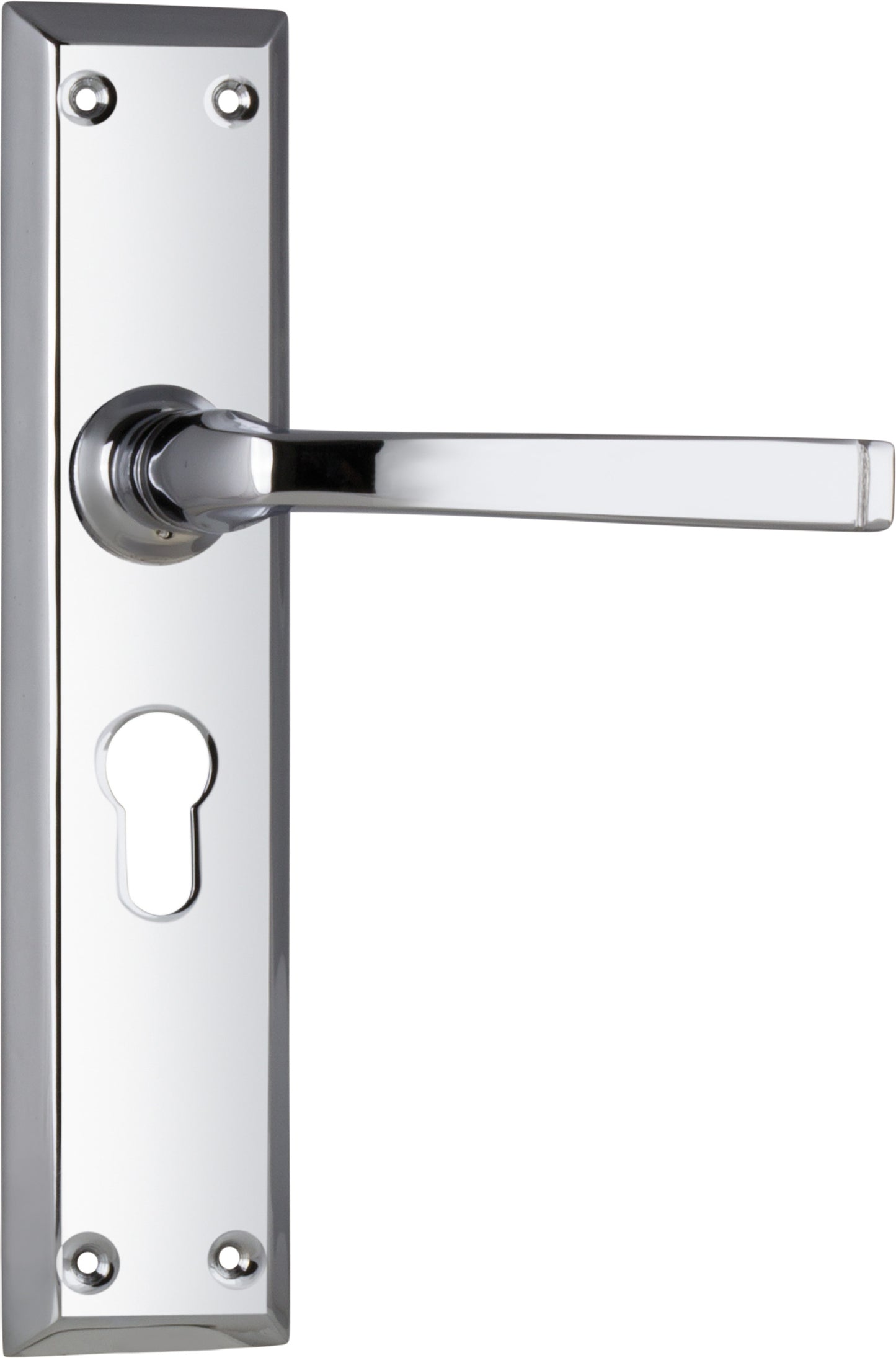 Door Lever Menton Euro Pair Chrome Plated H225xW50xP75mm