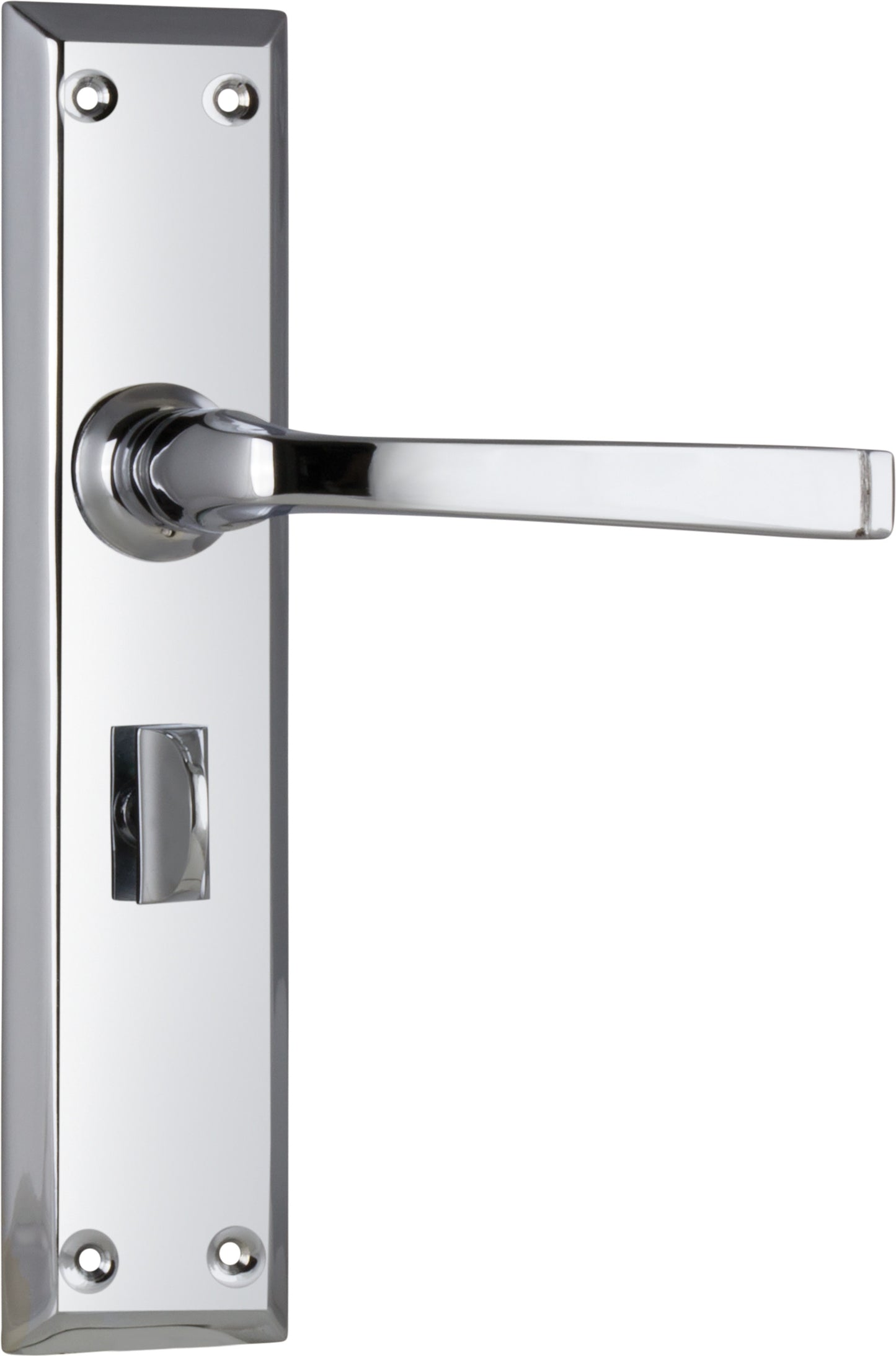 Door Lever Menton Privacy Pair Chrome Plated H225xW50xP75mm