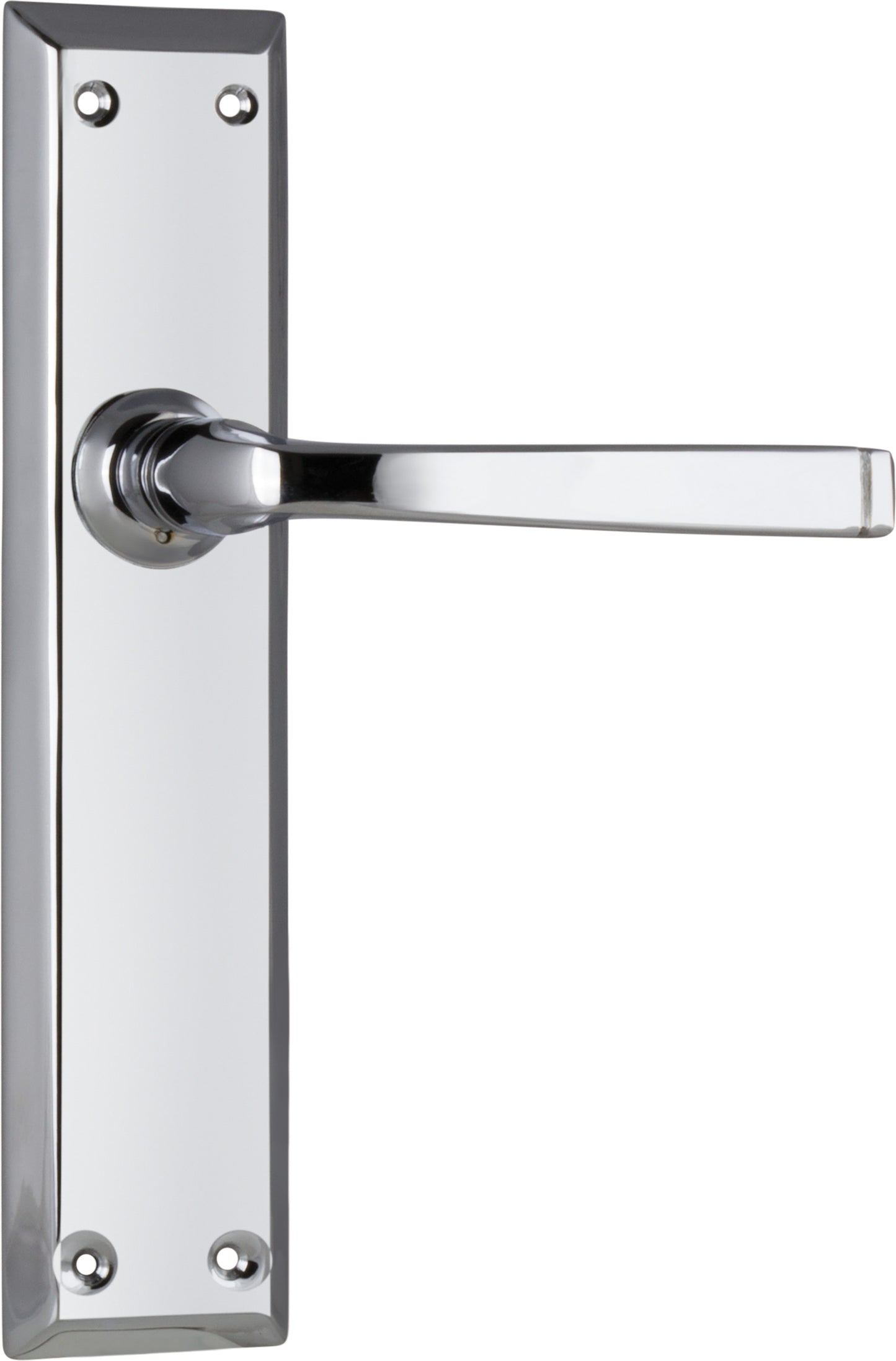 Door Lever Menton Latch Pair Chrome Plated H225xW50xP75mm