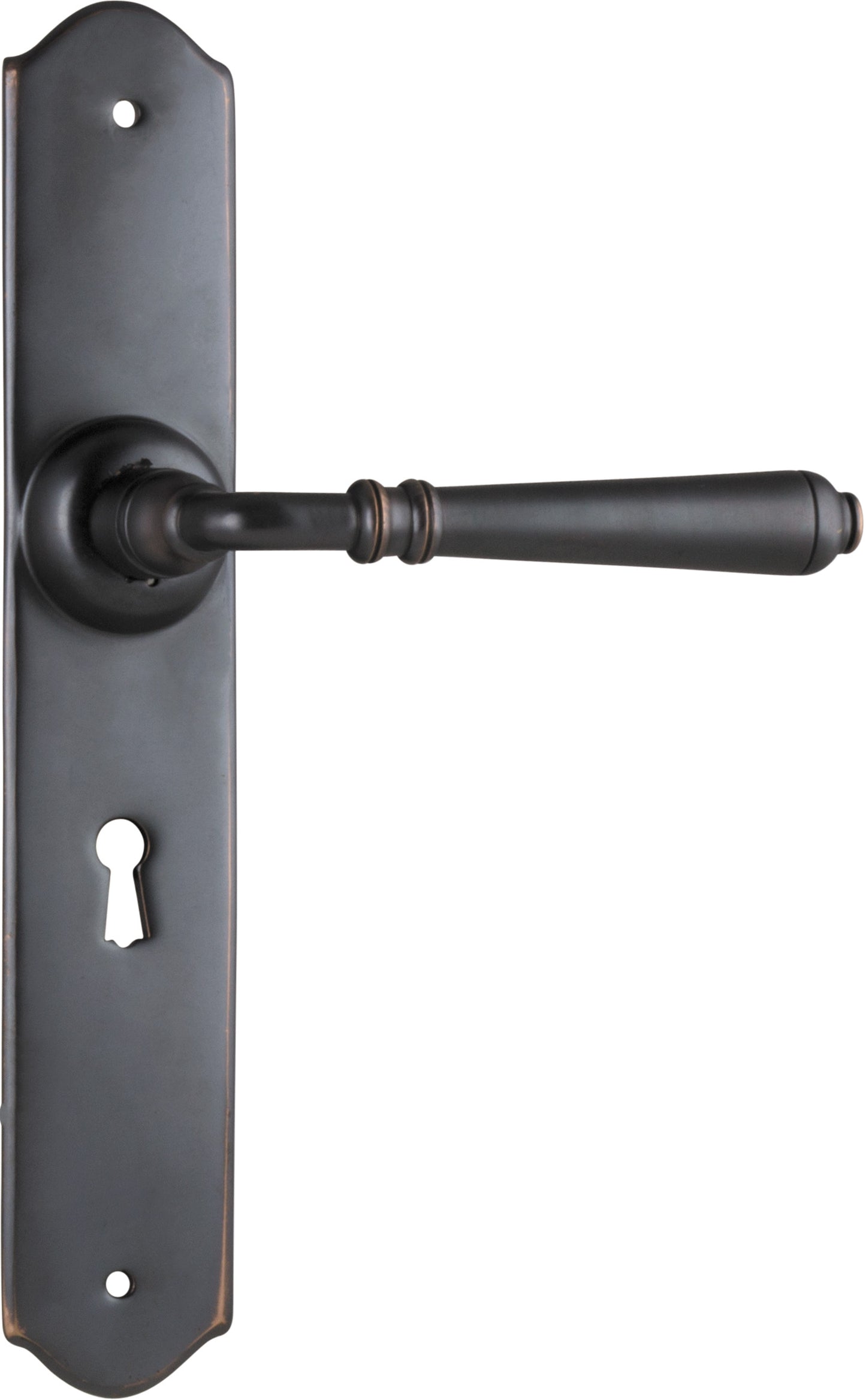 Door Lever Reims Lock Pair Antique Copper H240xW40xP70mm