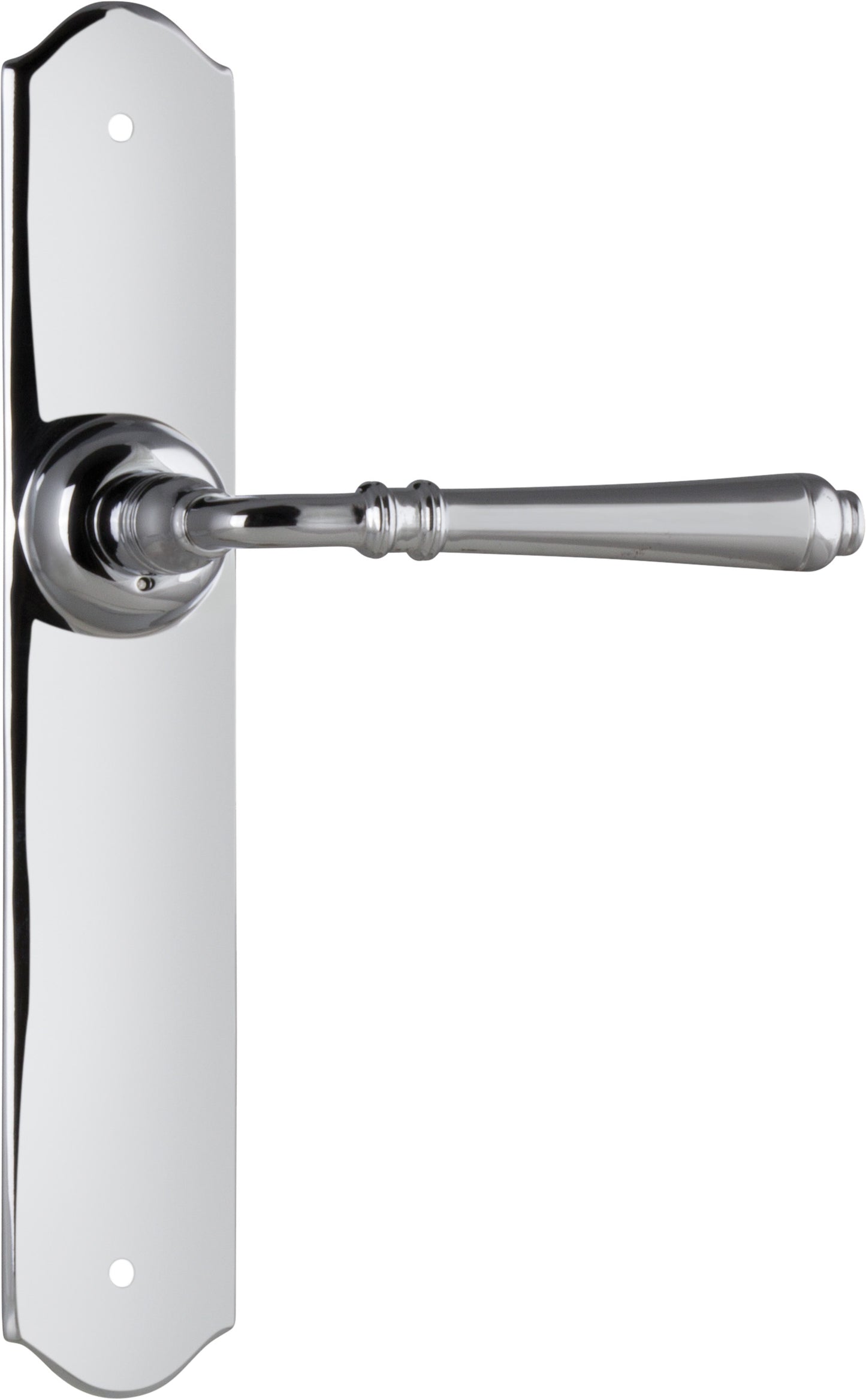 Door Lever Reims Latch Pair Chrome Plated H240xW40xP70mm