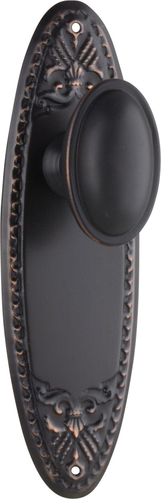 Door Knob Fitzroy Latch Pair Antique Copper H205xW63xP60mm