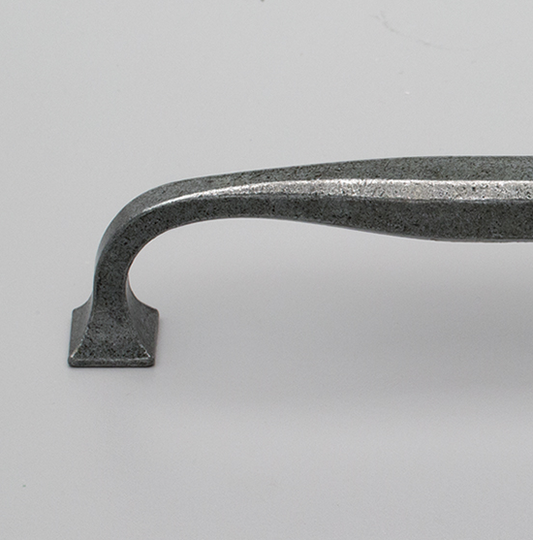 Kethy Zamak D Handle Square Section Beveled Corners C to C Iron Effect Finish Available In 2 Sizes : 128mm ,160mm