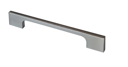 ELITE PACIFIC SQUARE HANDLE HOLE CENTRE 128MM ( HEIGHT : 27mm x WIDTH : 8mm ) - MATT CHROME PLATED