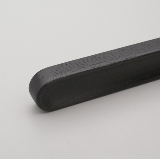 Kethy Shelf Handle 128mm C to C, O/A 178mm Available In 3 Colours : Black Stain ,Oak ,Walnut