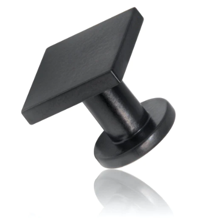 Mardeco 1185 Cabinet Knob Overall Size 25mm x 25mm Finish Black ,Brushed Nickel & Satin Chrome