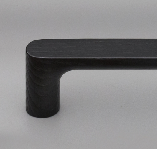 Kethy Pinta Timber D Handle 128mm C to C, O/A 144mm Available In 4 Colours : Walnut ,Black Stain ,Oak ,Oak Raw