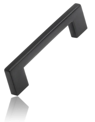 Mardeco 1090 Kitchen Cabinet Handle 96mm Finish Available in 4 Colours  : Black ,Polished Chrome ,Satin Chrome ,White