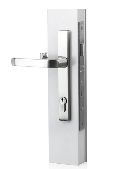 Sylvan Leo Lever Handle 781 Entrance Kit  Available In 4 Colours : Black Powder Coated ,Silver Pearl ,Satin Nickel ,White Powder Coated