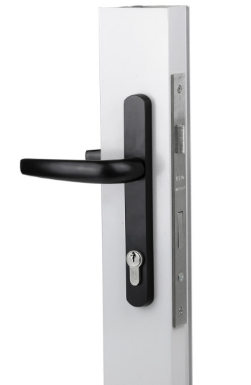 Sylvan Orion Lever Handle 741 Entrance Kit  Available In 4 Colours : Black Powder Coated ,Silver Pearl ,Satin Nickel ,White Powder Coated