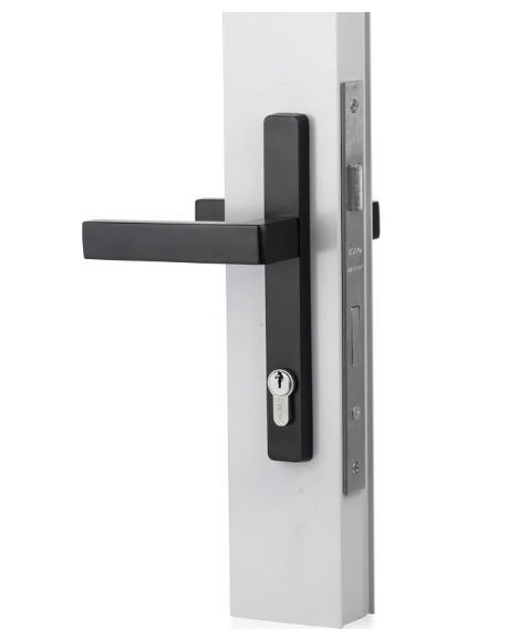 Sylvan Virgo Lever Handle 726 Entrance Kit Available In 4 Colours : Black Powder Coated ,Silver Pearl ,Satin Nickel ,White Powder Coated