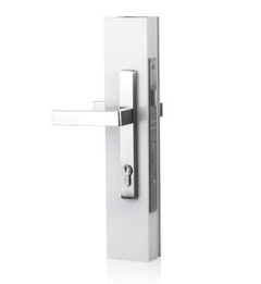 Sylvan Virgo Lever Handle 723 Entrance Kit Available In 4 Colours : Black Powder Coated ,Silver Pearl ,Satin Nickel ,White Powder Coated