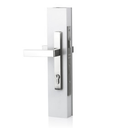 Sylvan Virgo Lever Handle 741 Entrance Kit  Available In 4 Colours : Black Powder Coated ,Silver Pearl ,Satin Nickel ,White Powder Coated