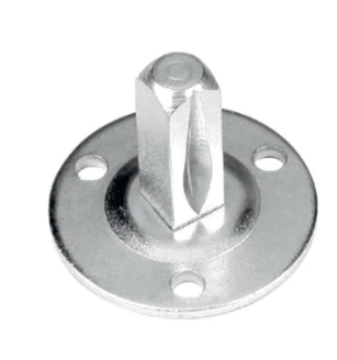 JNF Dummy Handle Fixed Spindle 8mm ( Fitting System for Outdoor Knob Fixing ) Finish : Zinc on Steel
