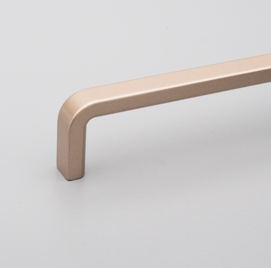 Kethy Byron 128mm Thin Flat D Handle C to C Available In 4 Colours : Matt Champagne Paint ,Matt Graphite Paint ,Black Paint Matt#4 ,Matt Silver Paint