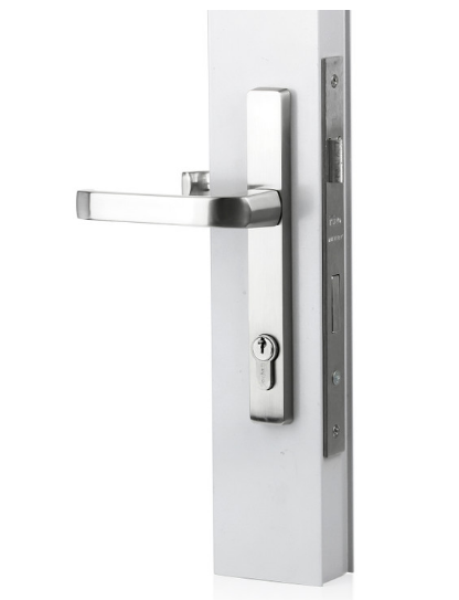 Sylvan Leo Lever Handle 726 Entrance Kit  Available In 4 Colours : Black Powder Coated ,Silver Pearl ,Satin Nickel ,White Powder Coated