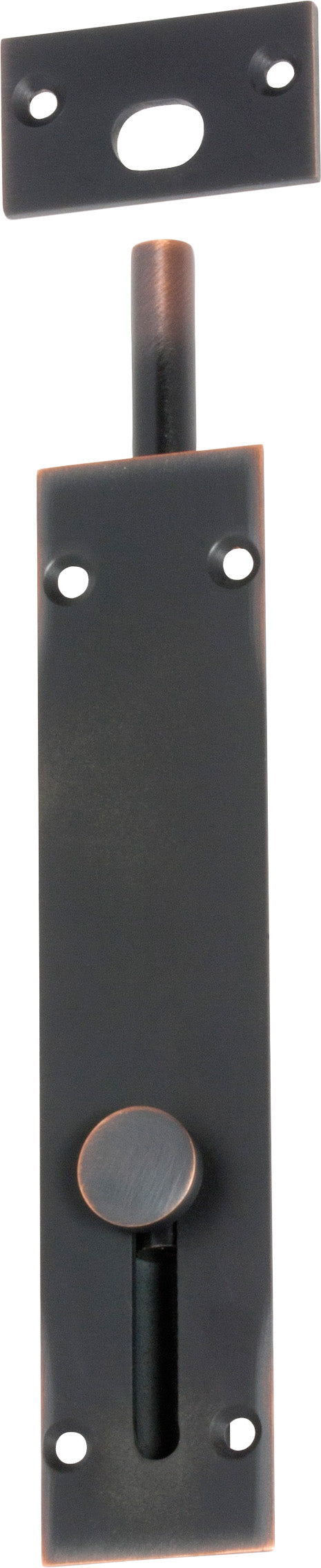 Barrel Bolt Reverse Antique Copper L150xW32mm