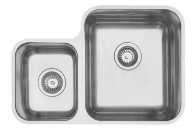 MERCER EC202R PALIO DOUBLE BOWL 1 & 3/4 SMALL BOWL TOP MOUNT RIGHT / LEFT