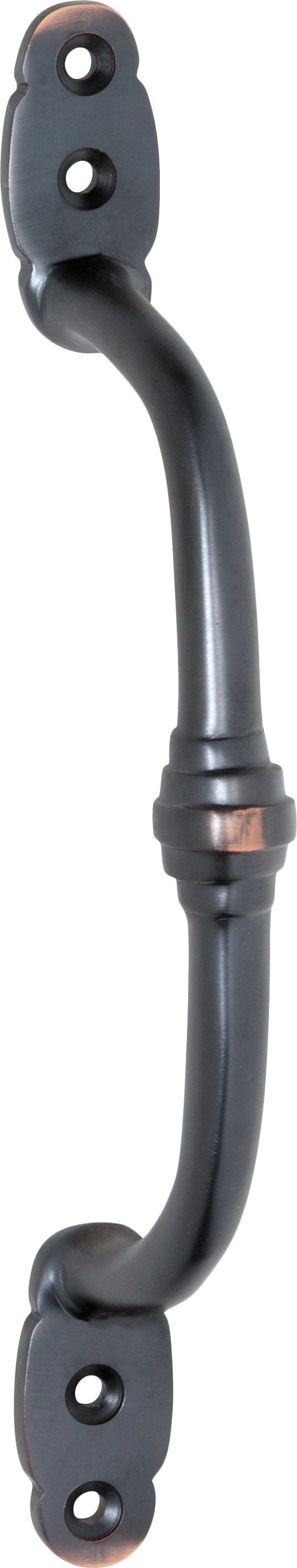 Pull Handle Offset Banded Antique Copper H180xP41mm