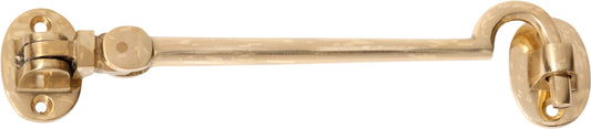 Cabin Hook Large Polished Brass L150mm