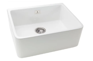 MERCER DB101 BUTLER FIRECLAY WITH CERAMIC GLAZE SINGLE BOWL