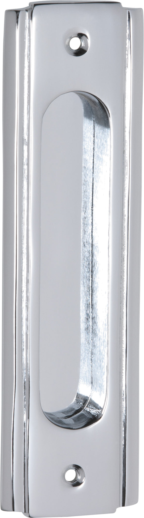 Sliding Door Pull Traditional Chrome Plated H150xW43mm