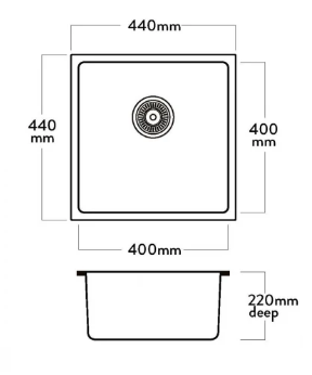 MERCER DURO GRANITE ( PISA , SIENA ,LIVOMO ) SINGLE BOWL BLACK. CONCRETE & WHITE..