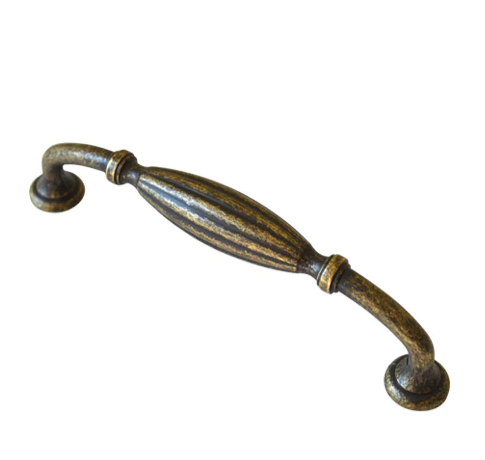 ELITE FLORENTINE PULL HANDLE HOLE CENTRE 128MM ( HEIGHT 35MM x LENGTH 145MM x WIDTH 21MM ) AVAILABLE IN 4 COLOURS : SATIN BLACK ,ANTIQUE BRONZE ,BLACK IRON ,ANTIQUE PEWTER