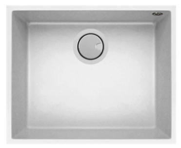 MERCER DURO GRANITE ( ROME ,LUCCA ,BOLOGNA ) SINGLE BOWL BLACK. CONCRETE & WHITE.