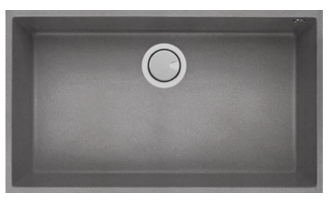 MERCER DURO GRANITE ( GENOA, MATERA, LECCE ) SINGLE BOWL BLACK . CONCRETE & WHITE.