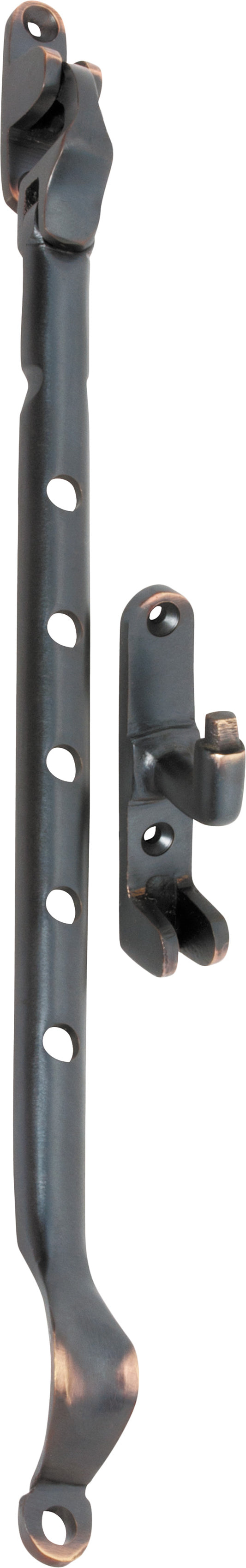 Casement Stay Sidemount Antique Copper L300mm