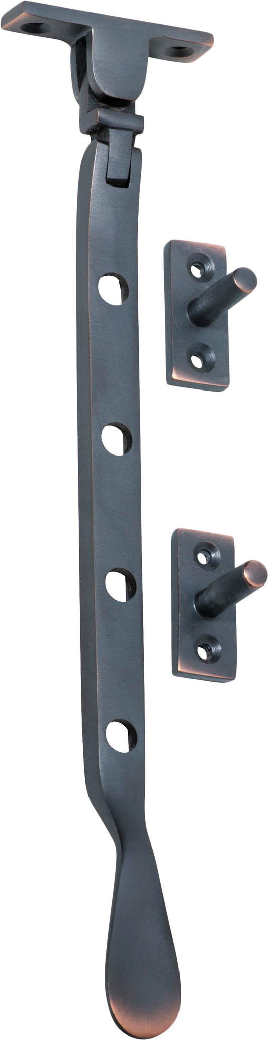 Casement Stay Base Fix Small Antique Copper L200mm