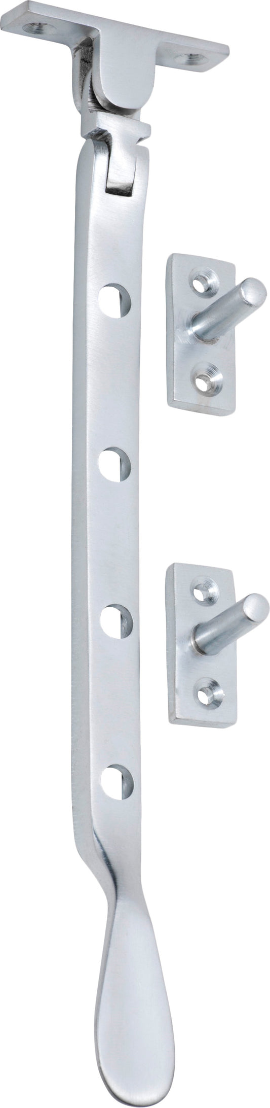 Casement Stay Base Fix Small Satin Chrome L200mm