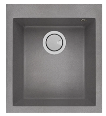 MERCER DURO GRANITE  ( VENICE, PARATO, TRENTO ) SINGLE BOWL - BLACK. CONCRETE & WHITE.