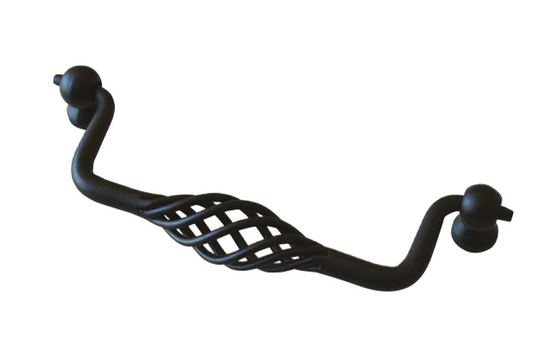 ELITE KINGSTON DROP HANDLE HOLE CENTRE 160MM ( LENGTH: 180mm x HEIGHT : 22mm ) BLACK