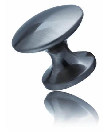 Mardeco 1165L Cabinet Knob Large 29mm Finish Brushed Nickel & Satin Chrome