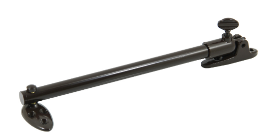 Jaeco Telescopic Stay 200mm - Side Hung Window In 6 Colours : Brass Plate ,Chrome ,Florentine Bronze ,Satin Chrome ,Satin Nickel ,White