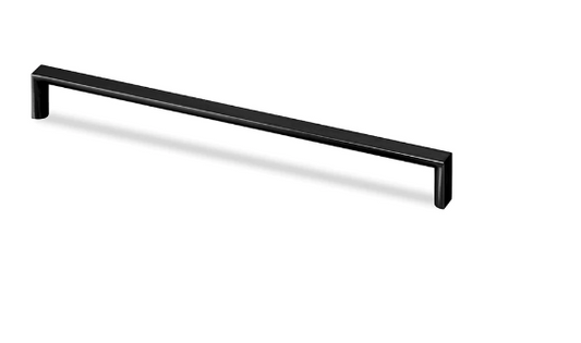 ELITE LORENZO HANDLE HOLE CENTRE AVAILABLE IN 3 SIZES : 128MM ,160MM ,256MM SATIN BLACK