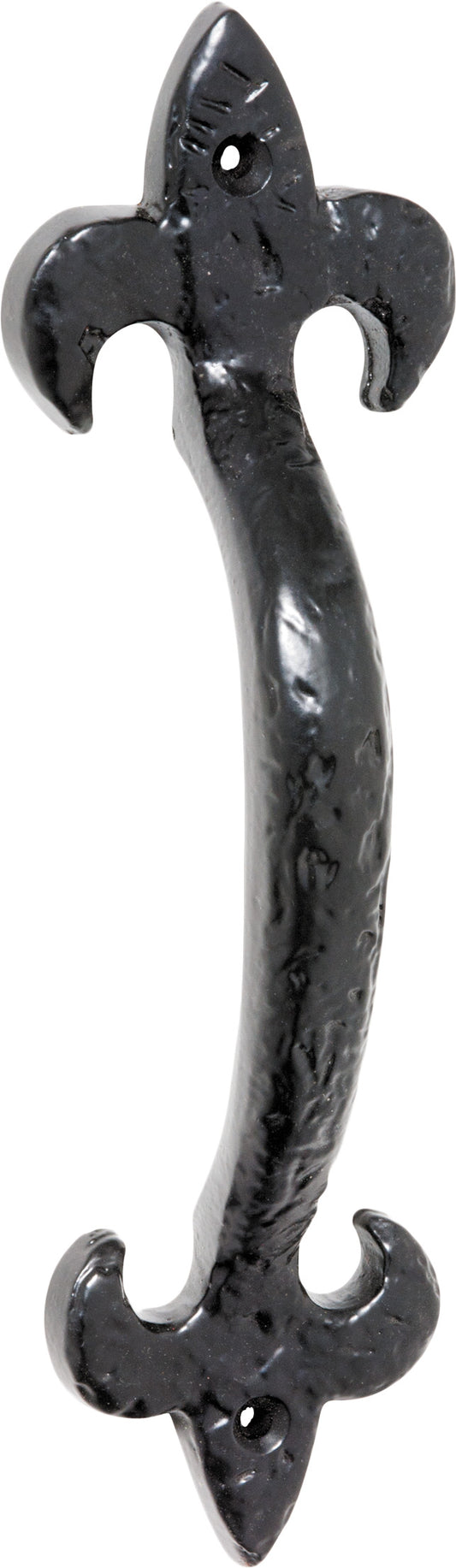 Pull Handle Iron Fleur-de-lis Matt Black H180xP32mm