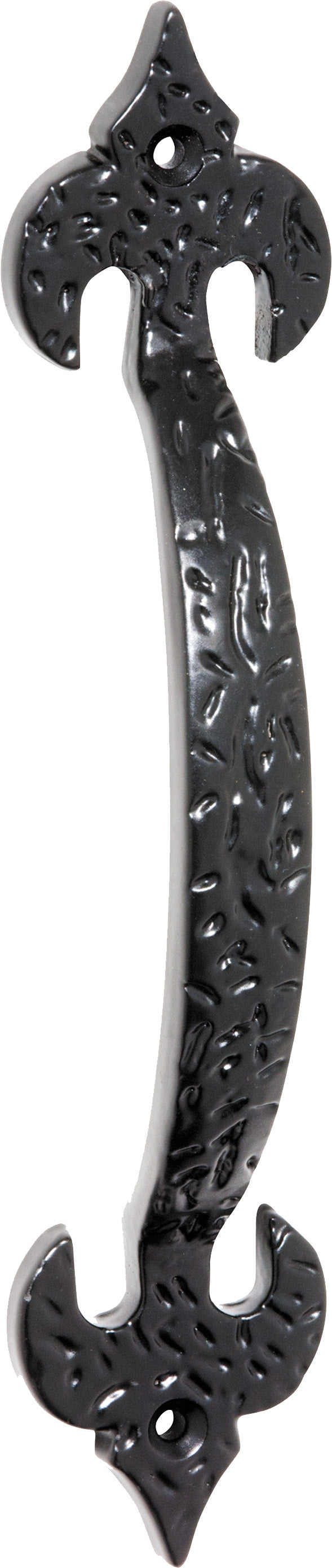 Pull Handle Iron Fleur-de-lis Matt Black H175xP29mm