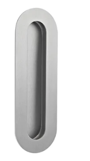 JNF Oval Concealed Flush Handle ( Pull ) 180mm x 60mm Stainless Steel
