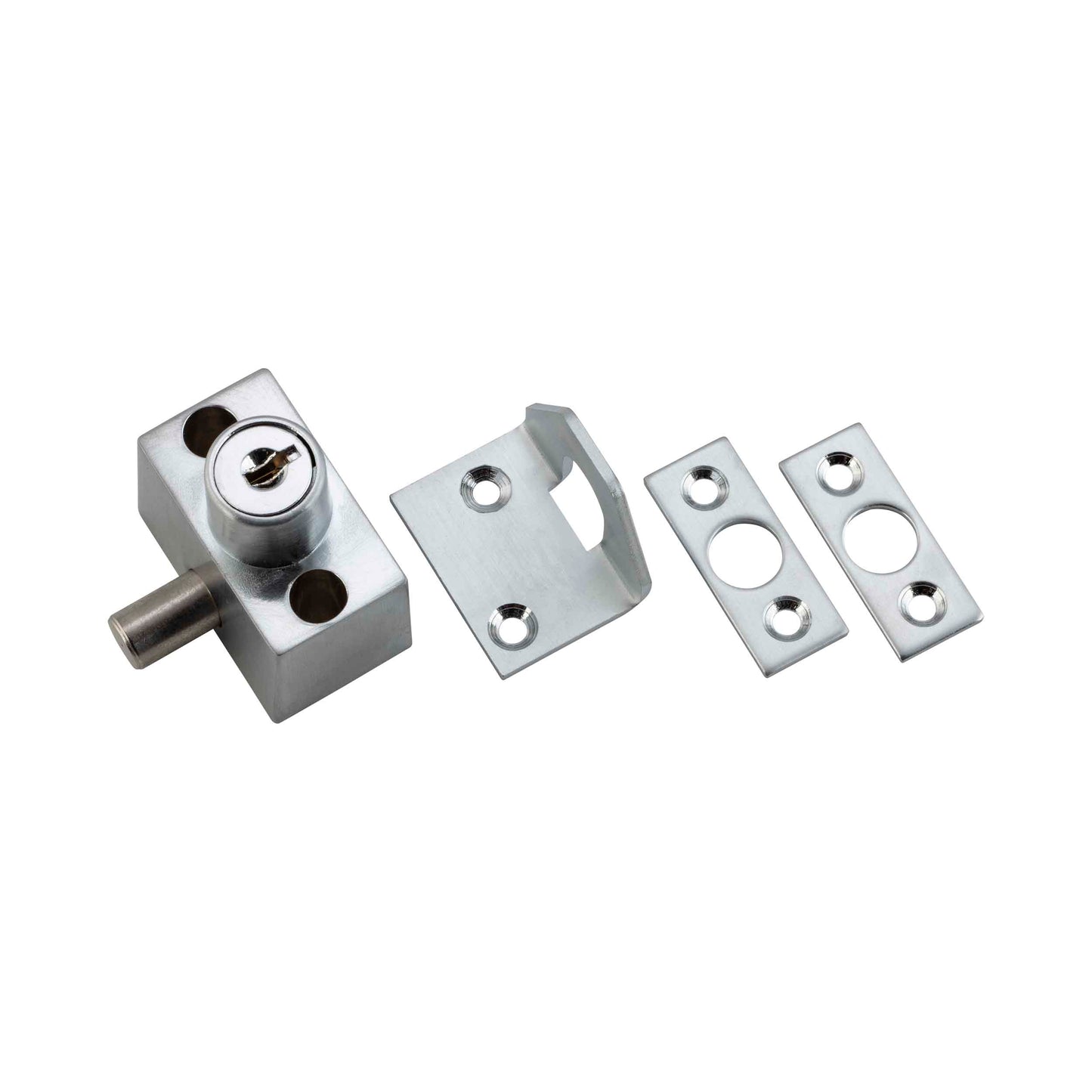 Sash / Sliding Window Lock Zinc Alloy Satin Chrome L43xW40xH41mm