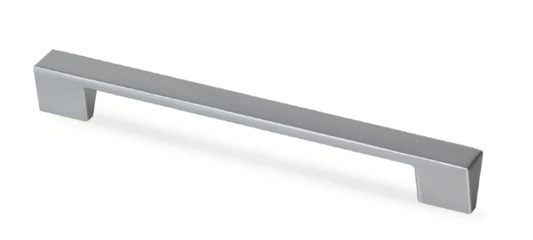 ELITE V BASE SQUARE HANDLE BRUSHED NICKEL HOLE CENTRE AVAILABLE IN 3 SIZES : 160MM ,224MM ,320MM