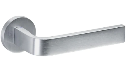 Groel Slim 204 Round Door Handle Dummy Left & Right Handle Finish Available In 2 Colours :  Brushed Satin Chrome & Inox Tech