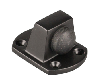 Drake & Wrigley 1408 Heavy Duty Door Stop In 5 Colours : Black ,Chrome Plate ,Florentine Bronze ,Brass Plate ,Satin Chrome Plate